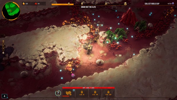 Deep Rock Galactic: Survivor screenshot of the Driller in the Salt Pits biome