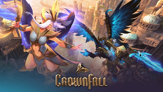 Dota 2 artwork for the new Crownfall update starring Skywrath and Vengeful Spirit