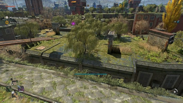 Dying Light 2 screenshot of the parkour system