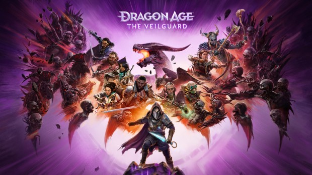 Dragon Age: The Veilguard official artwork and logo for BioWare's newest RPG