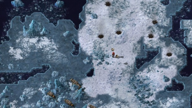 Factorio: Space Age screenshot of the frozen, desolate world of Aquilo