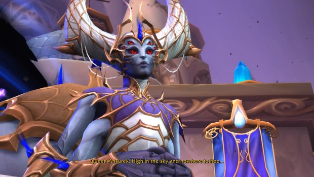 World of Warcraft: The War Within screenshot of a needless evil guy monologue